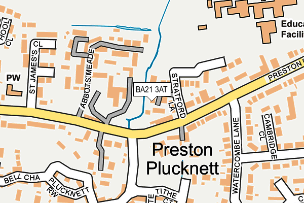 BA21 3AT map - OS OpenMap – Local (Ordnance Survey)