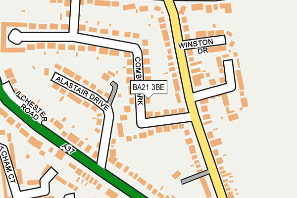 BA21 3BE map - OS OpenMap – Local (Ordnance Survey)