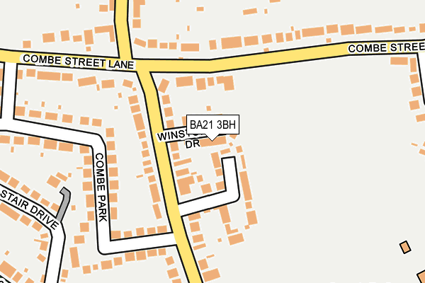 BA21 3BH map - OS OpenMap – Local (Ordnance Survey)
