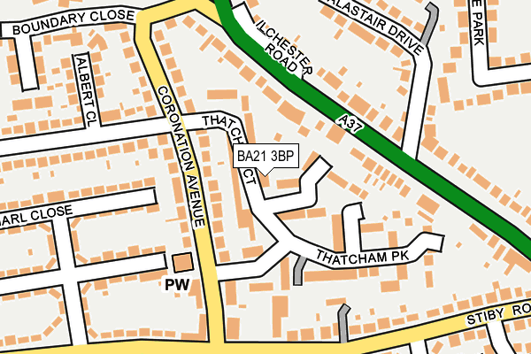 BA21 3BP map - OS OpenMap – Local (Ordnance Survey)