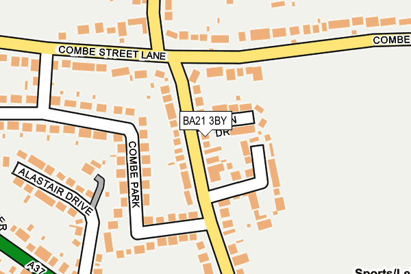 BA21 3BY map - OS OpenMap – Local (Ordnance Survey)