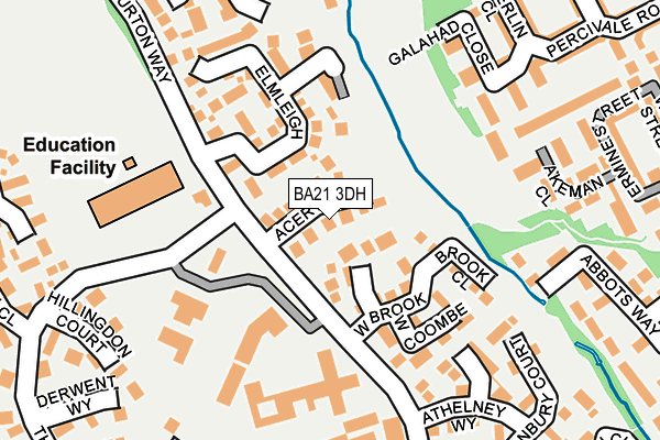BA21 3DH map - OS OpenMap – Local (Ordnance Survey)