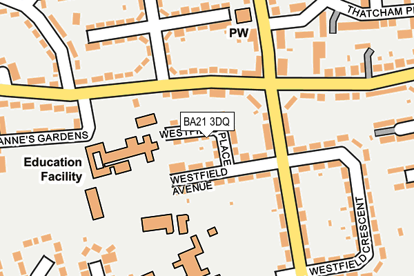 BA21 3DQ map - OS OpenMap – Local (Ordnance Survey)