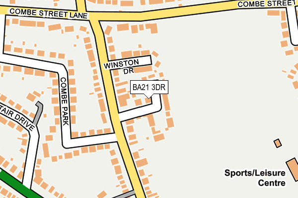 BA21 3DR map - OS OpenMap – Local (Ordnance Survey)