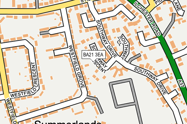 BA21 3EA map - OS OpenMap – Local (Ordnance Survey)