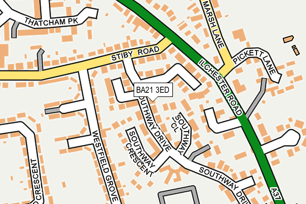 BA21 3ED map - OS OpenMap – Local (Ordnance Survey)
