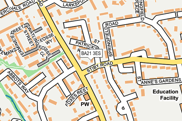 BA21 3ES map - OS OpenMap – Local (Ordnance Survey)