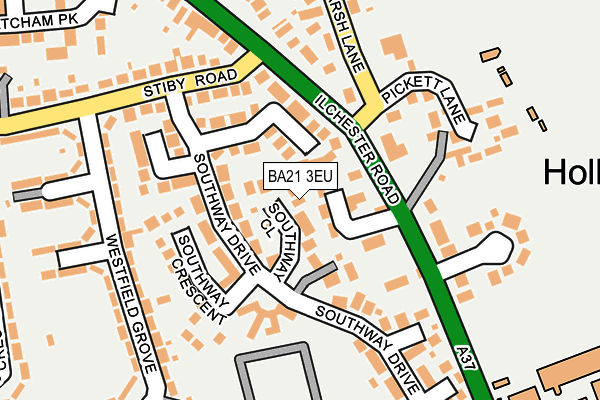 BA21 3EU map - OS OpenMap – Local (Ordnance Survey)
