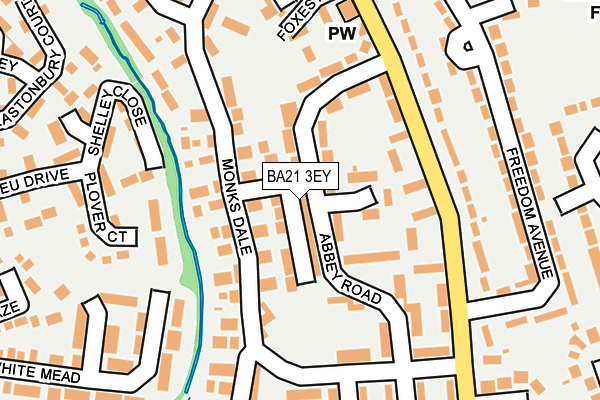 BA21 3EY map - OS OpenMap – Local (Ordnance Survey)