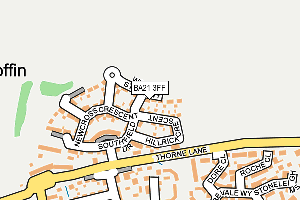 BA21 3FF map - OS OpenMap – Local (Ordnance Survey)