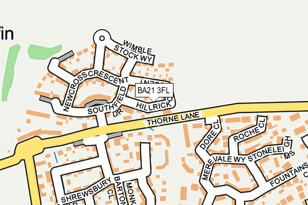 BA21 3FL map - OS OpenMap – Local (Ordnance Survey)