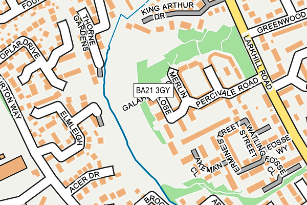 BA21 3GY map - OS OpenMap – Local (Ordnance Survey)