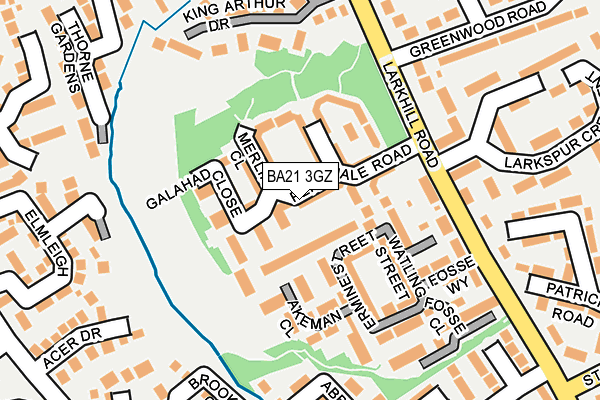 BA21 3GZ map - OS OpenMap – Local (Ordnance Survey)