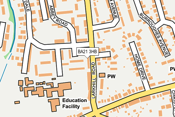 BA21 3HB map - OS OpenMap – Local (Ordnance Survey)