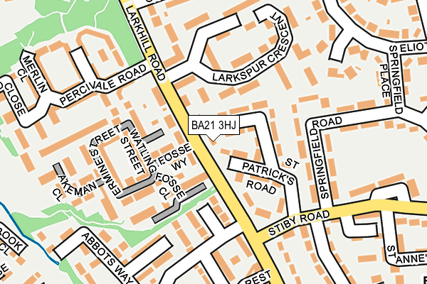 BA21 3HJ map - OS OpenMap – Local (Ordnance Survey)