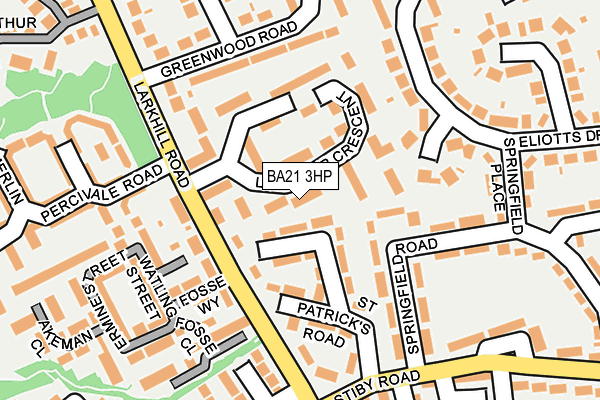 BA21 3HP map - OS OpenMap – Local (Ordnance Survey)