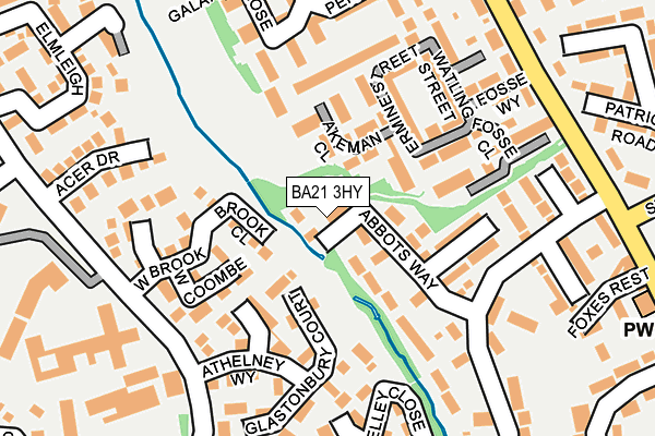 BA21 3HY map - OS OpenMap – Local (Ordnance Survey)