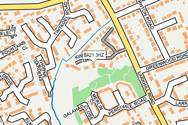 BA21 3HZ map - OS OpenMap – Local (Ordnance Survey)