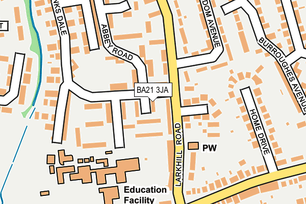 BA21 3JA map - OS OpenMap – Local (Ordnance Survey)