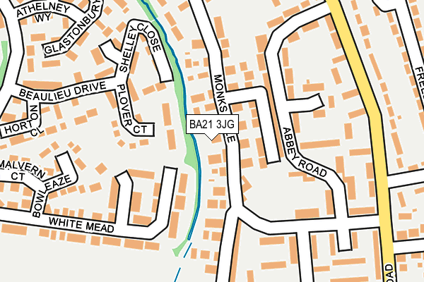 BA21 3JG map - OS OpenMap – Local (Ordnance Survey)