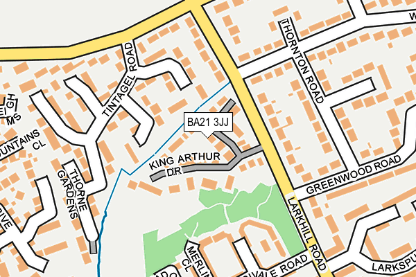 BA21 3JJ map - OS OpenMap – Local (Ordnance Survey)