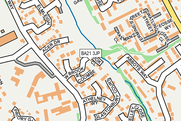 BA21 3JP map - OS OpenMap – Local (Ordnance Survey)