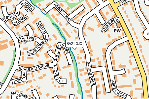 BA21 3JQ map - OS OpenMap – Local (Ordnance Survey)