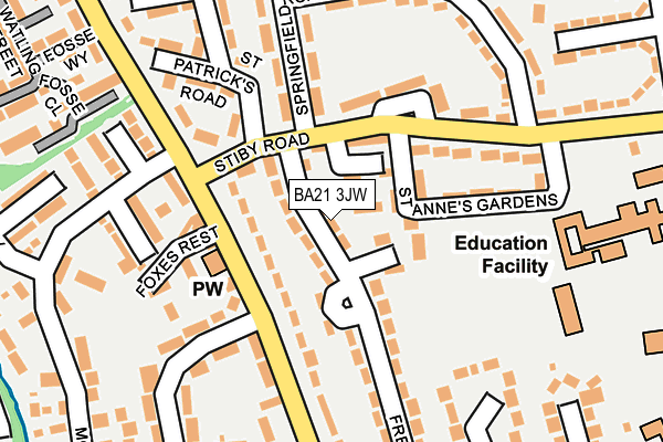 BA21 3JW map - OS OpenMap – Local (Ordnance Survey)