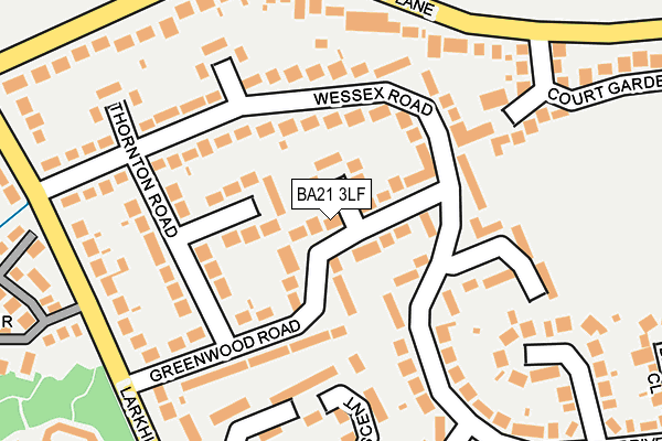 BA21 3LF map - OS OpenMap – Local (Ordnance Survey)