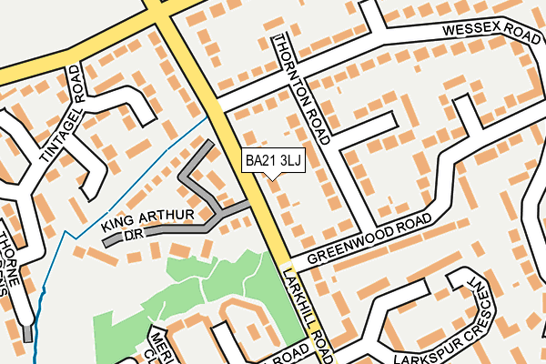 BA21 3LJ map - OS OpenMap – Local (Ordnance Survey)