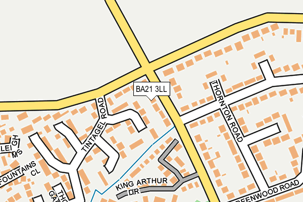 BA21 3LL map - OS OpenMap – Local (Ordnance Survey)