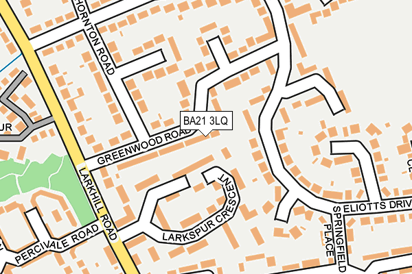 BA21 3LQ map - OS OpenMap – Local (Ordnance Survey)
