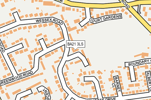 BA21 3LS map - OS OpenMap – Local (Ordnance Survey)