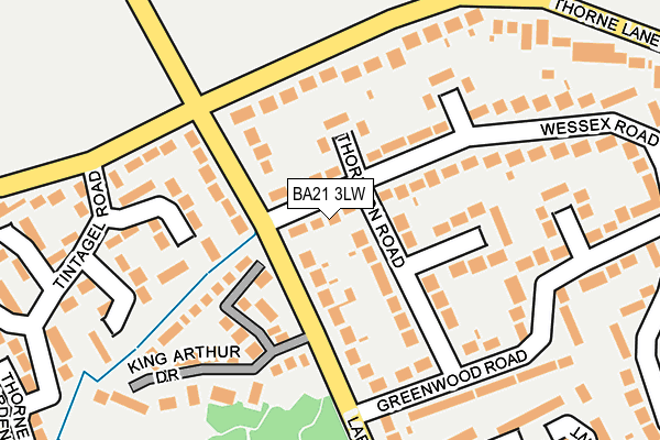 BA21 3LW map - OS OpenMap – Local (Ordnance Survey)