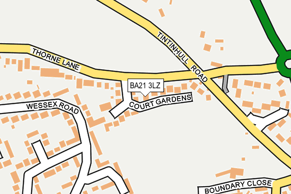 BA21 3LZ map - OS OpenMap – Local (Ordnance Survey)