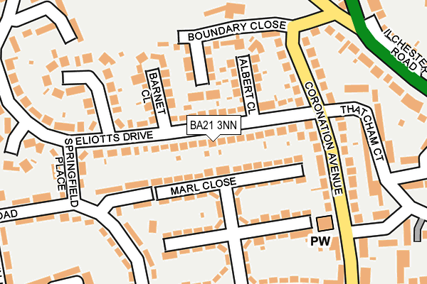 BA21 3NN map - OS OpenMap – Local (Ordnance Survey)