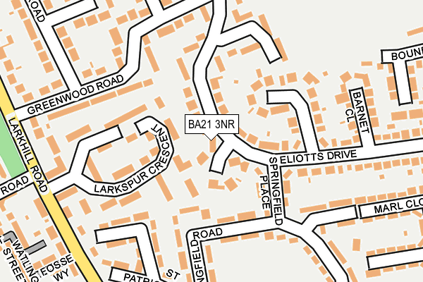 BA21 3NR map - OS OpenMap – Local (Ordnance Survey)