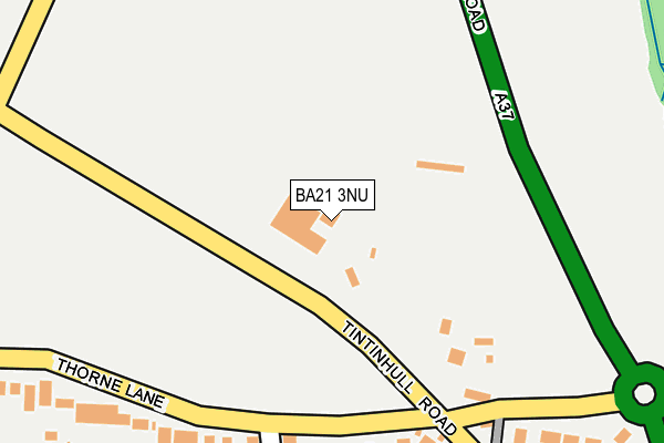 BA21 3NU map - OS OpenMap – Local (Ordnance Survey)