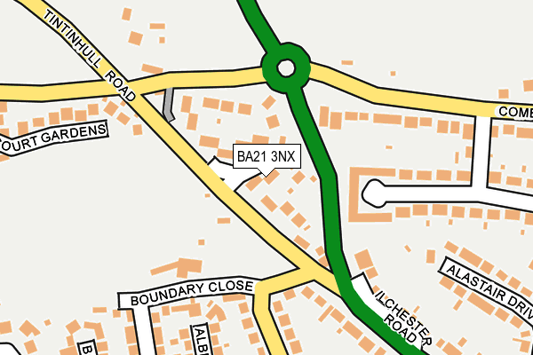 BA21 3NX map - OS OpenMap – Local (Ordnance Survey)