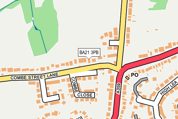BA21 3PB map - OS OpenMap – Local (Ordnance Survey)