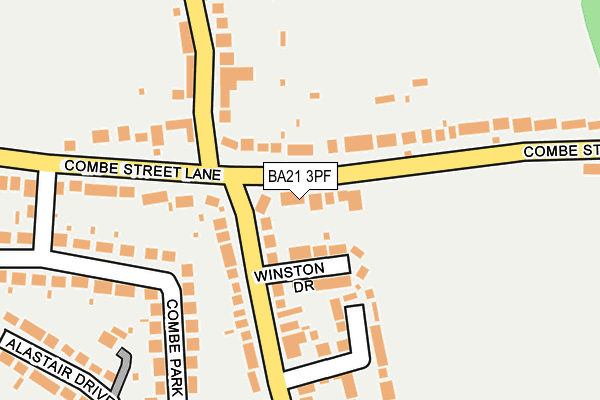 BA21 3PF map - OS OpenMap – Local (Ordnance Survey)