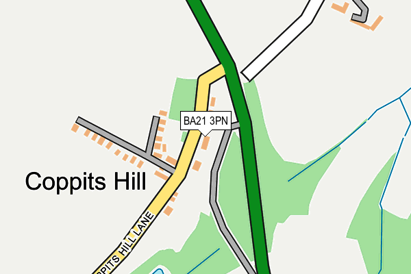 BA21 3PN map - OS OpenMap – Local (Ordnance Survey)