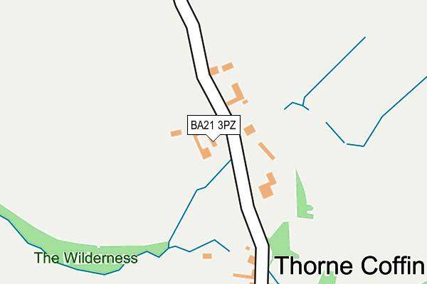 BA21 3PZ map - OS OpenMap – Local (Ordnance Survey)