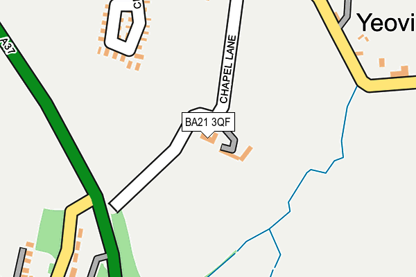 BA21 3QF map - OS OpenMap – Local (Ordnance Survey)