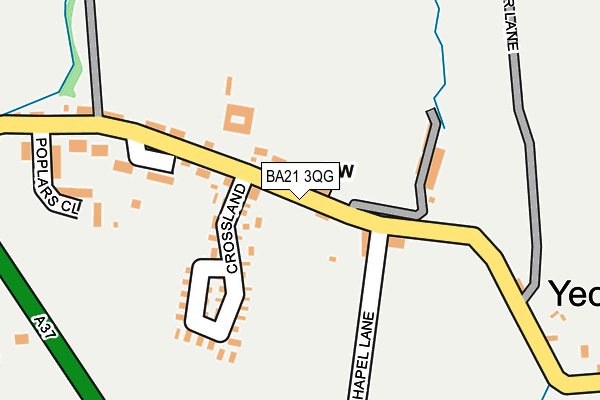 BA21 3QG map - OS OpenMap – Local (Ordnance Survey)
