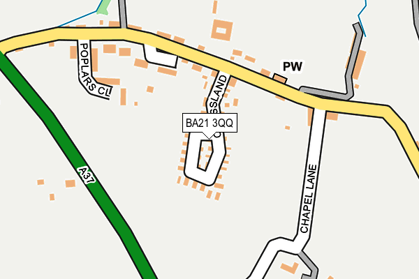 BA21 3QQ map - OS OpenMap – Local (Ordnance Survey)