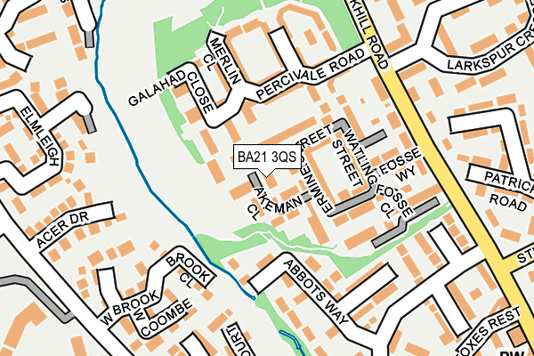 BA21 3QS map - OS OpenMap – Local (Ordnance Survey)