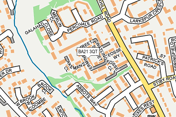 BA21 3QT map - OS OpenMap – Local (Ordnance Survey)