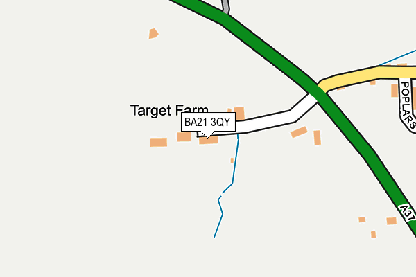 BA21 3QY map - OS OpenMap – Local (Ordnance Survey)