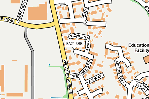 BA21 3RB map - OS OpenMap – Local (Ordnance Survey)